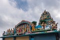 Mandapam and Vimanam decorations at Sri Murugan Temple, Kadirampura, Karnataka, India Royalty Free Stock Photo