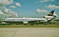 Mandarian Airlines McDonnell Douglas MD-11 at Los Angeles International Airport , California KLAX Royalty Free Stock Photo