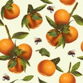 Mandarin fruit pattern