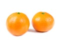 Mandarin isolated over white