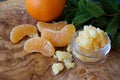 Mandarin lip and body scrub