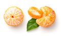 Mandarin Orange Isolated On White Background Royalty Free Stock Photo