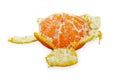 Mandarin orange isolated on white background Royalty Free Stock Photo