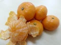 Mandarin Orange / Tangerin : Freshy Fruit Royalty Free Stock Photo