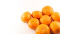 mandarin orange or tangerin fruit on white background Royalty Free Stock Photo
