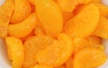 Mandarin slices in dish Royalty Free Stock Photo