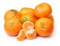 Mandarin, tangerine citrus fruit isolated