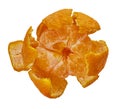 Mandarin white isolated background Royalty Free Stock Photo