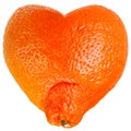 Mandarine as a heart