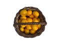 Mandarines in a basket Royalty Free Stock Photo