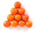 Mandarines pyramid