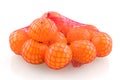 Mandarines in red net Royalty Free Stock Photo