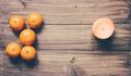 Mandarins And Candle Royalty Free Stock Photo