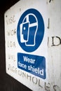 Face shield sign