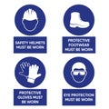 Mandatory health safety signs