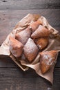 Mandazi is a slightly sweet East African Street Food. top view from above