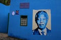 Mandela picture on a house in Santo Antao, Cape Verde