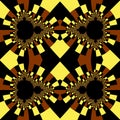 Mandelbrot retro colors seamless pattern