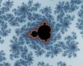 Mandelbrot set fractal generating infinite complexity and artistic patterns Royalty Free Stock Photo
