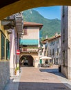 Scenic sight in Mandello del Lario, picturesque village on Lake Como, Lombardy, Italy. Royalty Free Stock Photo