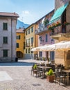 Scenic sight in Mandello del Lario, picturesque village on Lake Como, Lombardy, Italy. Royalty Free Stock Photo