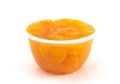 Mandarin Oranges Slices on a White Background