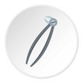 Mandibular wisdom tooth dentist forceps icon