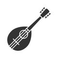 Mandolin glyph icon