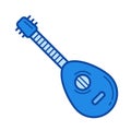 Mandolin line icon.