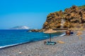 Mandraki, Greece, August 28, 2022: Chochlaki beach at Nisyros is