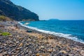 Mandraki, Greece, August 28, 2022: Chochlaki beach at Nisyros is