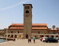 MANDRAKI HARBOUR, RHODES, GREECE - MAY 05, 2020: Evangelismos Church in Rhodes, Greece Royalty Free Stock Photo