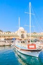 Mandraki Port and New Market. Rhodes Island. Greece