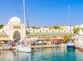 Mandraki Port and New Market. Rhodes Island. Greece