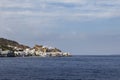 Mandraki villlage, Nisyros, Greece. View from the sea