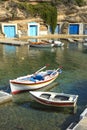 Mandrakia village in Milos in Greece Royalty Free Stock Photo