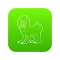 Mandrill icon green vector