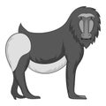 Mandrill icon monochrome