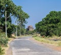 Mandu or Mandav Mosque and Road Royalty Free Stock Photo