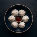 Mandu, traditional Korean dumplings, showcased in mouthwatering cuisinegraphy