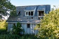 Manea, Cambridgeshire / UK - June 04 2020: Disused and vandalised chalet bungalows Royalty Free Stock Photo