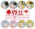 Maneki four packaging sticker set