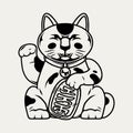 Maneki Neko or lucky cat Royalty Free Stock Photo