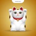 Maneki-neko, lucky japan cat Royalty Free Stock Photo