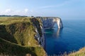 Etretat White Chalk Cliffs Royalty Free Stock Photo