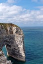 Etretat White Chalk Cliffs Royalty Free Stock Photo