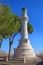 Manfredi Lighthouse at the Gianicolo Janiculum Hill in Rome, Italy