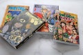 Manga books, Fairy tail, Dimention W, Jojo steel ball run, One piece, Vitoria, Spain, December of 2022