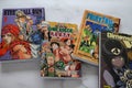 Manga books, Fairy tail, Dimention W, Jojo steel ball run, One piece, Vitoria, Spain, December of 2022