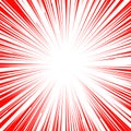 Manga comic book flash explosion radial lines background. Royalty Free Stock Photo